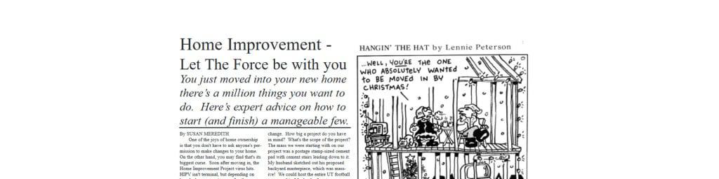 ARTICLE: Home Improvement