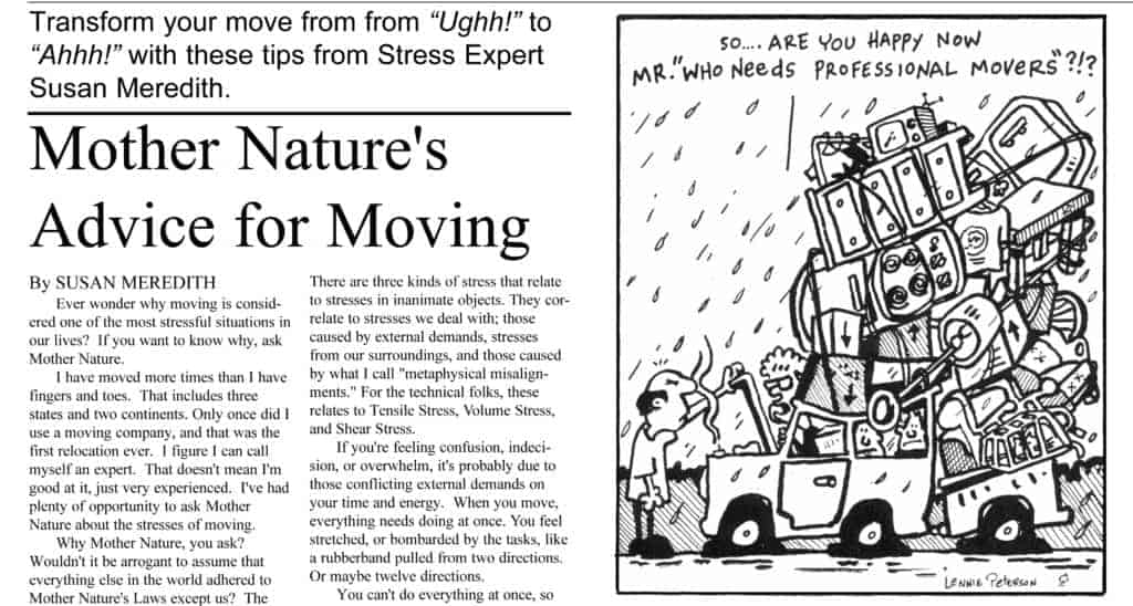 Mother Nature’s Advice For Moving